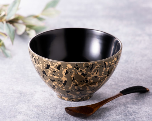 津軽塗 カフェボウルセット 木製 カラータイプ グレー お椀・ボウル