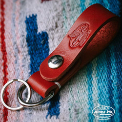 未使用 RRL ブラウンレザーベルトループキーホルダー ビンテージ加工 未使用 RRL ブラウンレザーベルトループキーホルダー ビンテージ加工