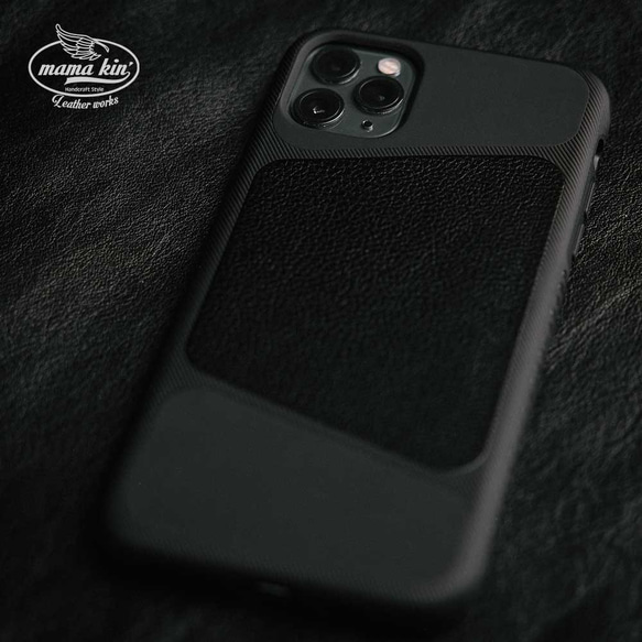 耐衝撃 スマホ カバー アイフォンケース iPhoneケース 携帯ケース 黒 ブラック 002ip01blk 5枚目の画像
