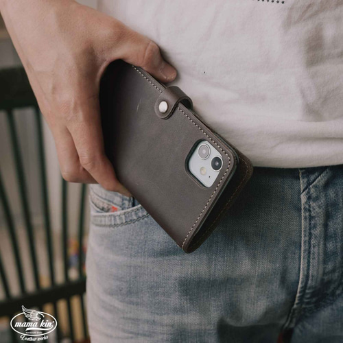栃木レザー スマホケース 本革 iPhoneケース ヴォーノオイル