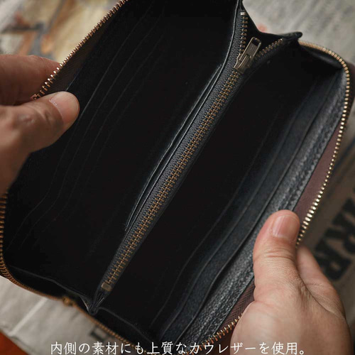 シャークスキン/サメ革/ラウンドファスナー長財布/レザー シャークスキン/サメ革/ラウンドファスナー長財布/レザー