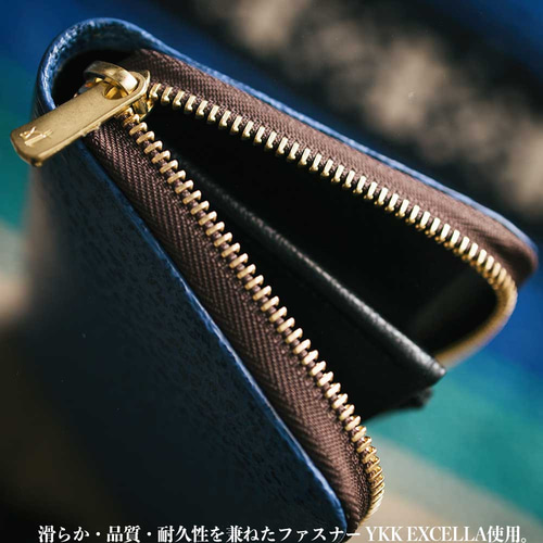 シャークスキン/サメ革/ラウンドファスナー長財布/レザー