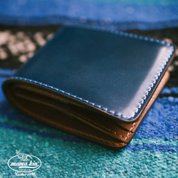 コードバン/二つ折り財布/栃木レザー/レザーウォレット/牛革/馬革/ヌメ