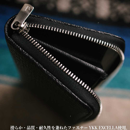 シャークスキン/サメ革/ラウンドファスナー長財布/レザー シャークスキン/サメ革/ラウンドファスナー長財布/レザー