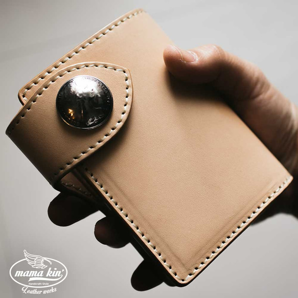 栃木レザー/サドルレザー/ヌメ革/レザーウォレット/牛革/ライダースウォレット/hf009tg46nl 
