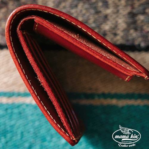 栃木レザー/牛革/ヌメ革/サドルレザー/二つ折り財布/レザーウォレット