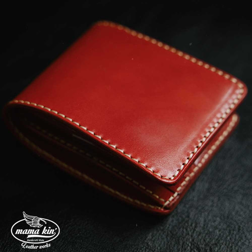 栃木レザー/牛革/ヌメ革/サドルレザー/二つ折り財布/レザーウォレット