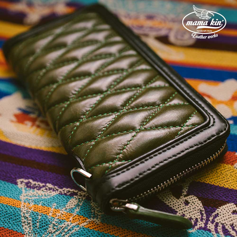 ラウンドファスナー長財布/レザーウォレット/長財布/ジッパー/牛革/カウレザー/rf009cw84gr