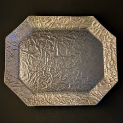 白金彩パピルス　八角オーバル皿（小） 4枚目の画像