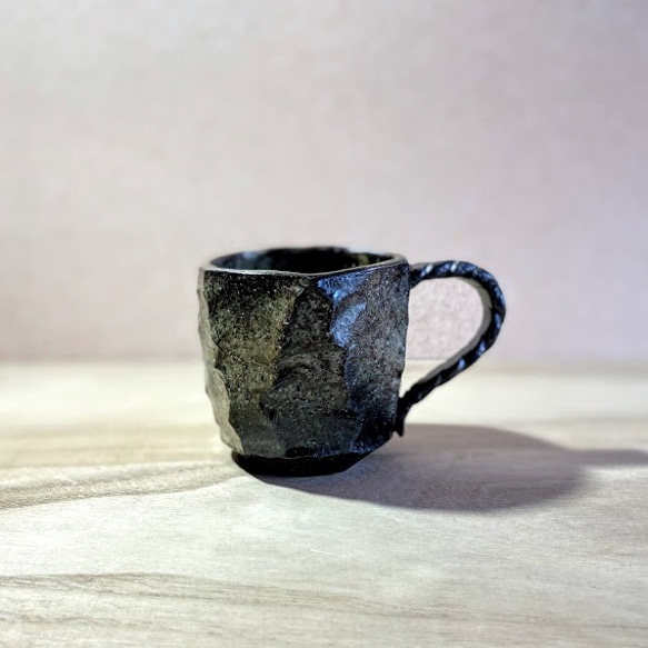 マグカップ(小)　焼〆ロックマグカップ 1枚目の画像