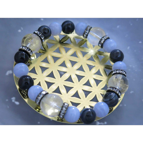 古代神聖幾何学模様 ゴールドプレート フラワーオブライフ浄化