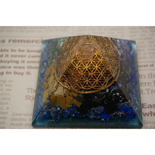 wave the stone オルゴナイト フラワーオブライフ xさざれ  