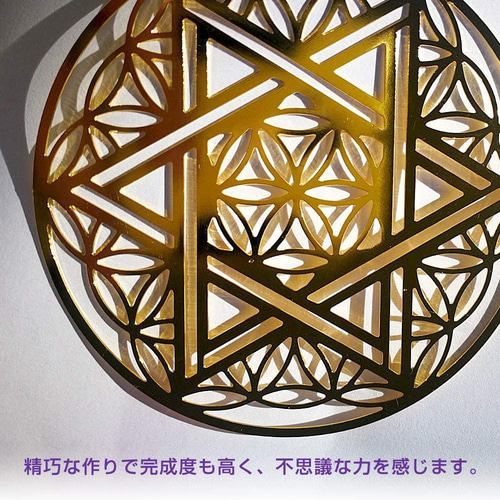 フラワーオブライフx六芒星(ダビデの星) ヘキサグラム