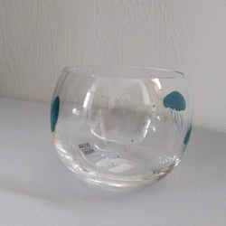 [グラス]　まんまる漆絵グラス　海月 (Ａ) 3枚目の画像