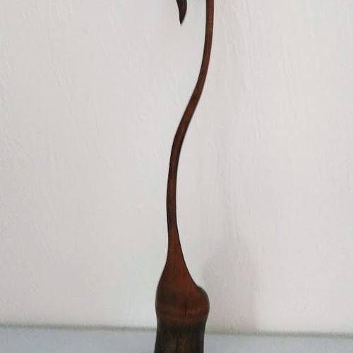 竹の花入　銘あり　根来塗 竹根・花入・h19cm | Kaki,bamboo