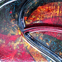 [皿・盆] 　変わった形の皿　「パズル皿」　乾漆 2枚目の画像