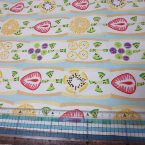 フルーツサンド柄生地（オックス）50cm×50cm 生地 natuko@(ssym)a 通販