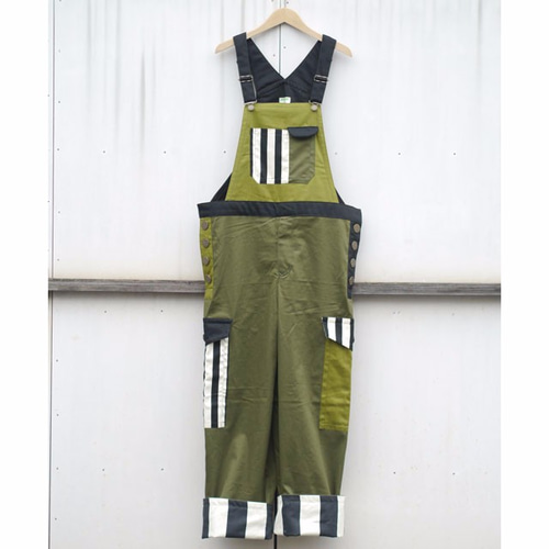 ストライプオーバーオール 在庫あり 即納】RS Watanabe サーキットツナギ(ストライプ) XL