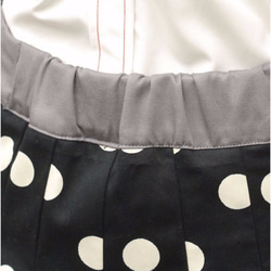 モノトーン切り替えデザイン　ドット×鍵盤スカート　レディース ファッション　 8枚目の画像