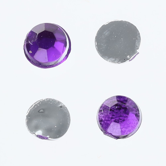 ラインストーン　3mm　紫　9000粒　プラ製　パープル　ネイル　デコ　レジン　パーツ　アクセサリー　手芸　AP2122 2枚目の画像