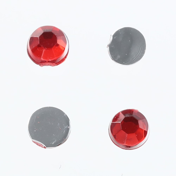 ラインストーン　3mm　赤　9000粒　プラ製　レッド　ネイル　デコ　レジン　パーツ　アクセサリー　手芸　AP2125 2枚目の画像