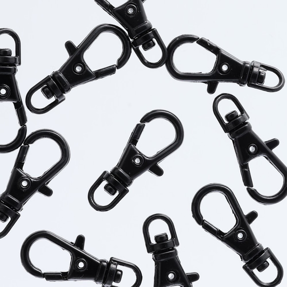 ナスカン 23mm 特小 10個 黒 ブラック キーホルダー ストラップ