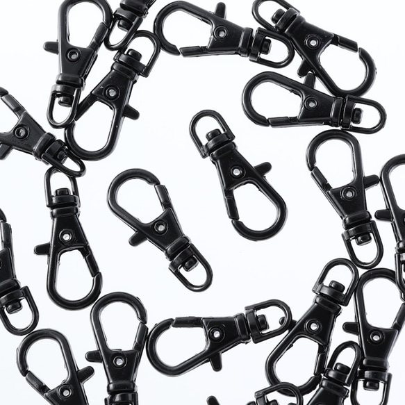 ナスカン 23mm 特小 20個 黒 ブラック キーホルダー ストラップ