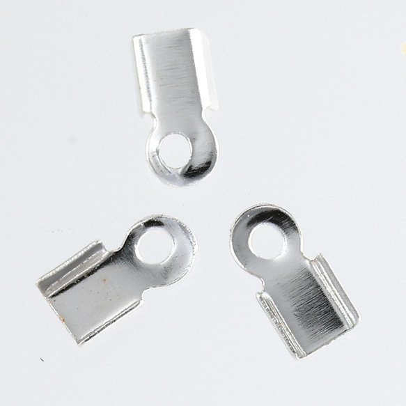 紐留め　カシメ　金具　シルバー　2mm　300個　白銀　小さめ　ヒモ留め　紐止め　エンドパーツ　AP2523 2枚目の画像