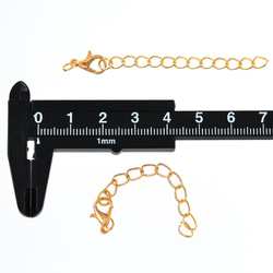 アジャスター　チェーン　金具　カニカン　丸カン　付き 40本　セット　ゴールド　ネックレス　ブレスレット　AP2664 4枚目の画像