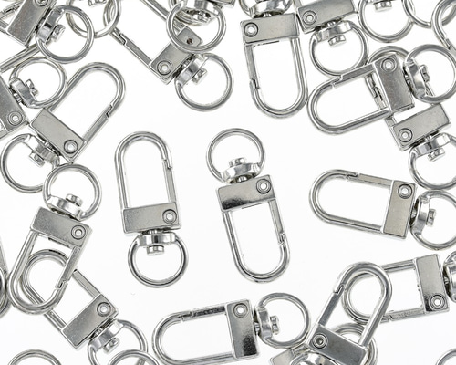 シルバー　ナスカン　925 丸カン　クリップ　キーホルダー レバーナスカン キーリング 丸カン 3種セット【シルバー】銀 金属