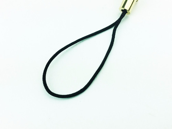 送料無料　カニカン 付き ストラップ　ゴールド　30本 金 キーホルダー パーツ ハンドメイド 素材 　（AP0116） 4枚目の画像