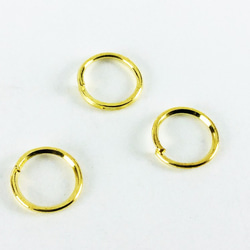送料無料　丸カン　ゴールド　7mm　200個　マルカン　金　 キーホルダー ストラップ  金具 丸環 （AP0156） 2枚目の画像