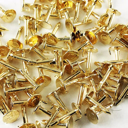 送料無料　蝶 タック　ゴールド　100個　キャッチ　付き　ピンズ　タックピン　ピンバッジ　ブローチ　留め具　AP0164 3枚目の画像