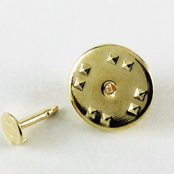 送料無料　蝶 タック　ゴールド　100個　キャッチ　付き　ピンズ　タックピン　ピンバッジ　ブローチ　留め具　AP0164 4枚目の画像