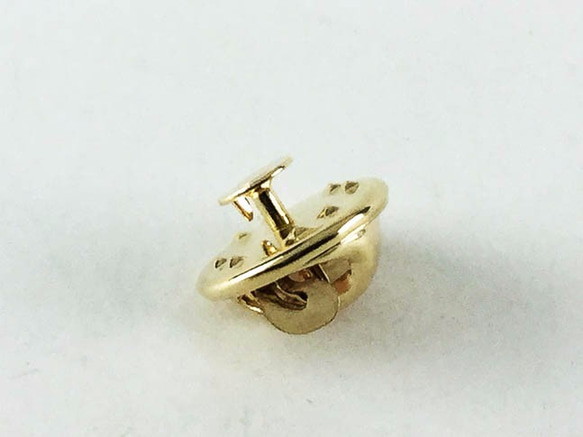 送料無料　蝶 タック　ゴールド　100個　キャッチ　付き　ピンズ　タックピン　ピンバッジ　ブローチ　留め具　AP0164 6枚目の画像