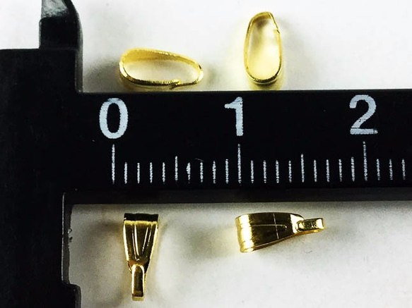 送料無料　バチカン　ゴールド　100個　7mm　留め具 アクセサリー  ネックレス パーツ　金具　（AP0167） 5枚目の画像