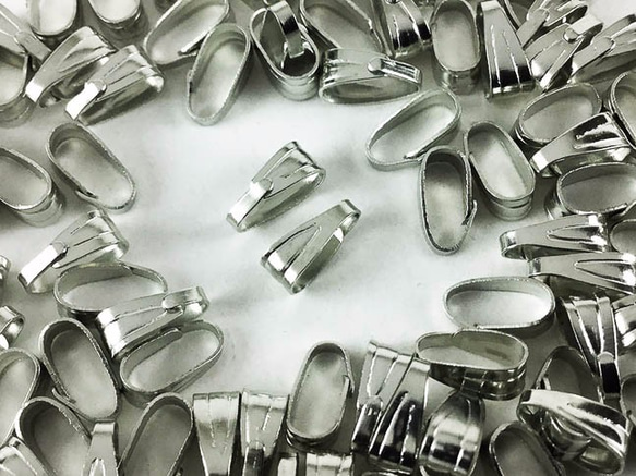 送料無料 バチカン シルバー 100個 7mm 留め具 アクセサリー