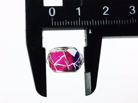 送料無料　合成樹脂製　ビーズ　セット　50個　14mm　とんぼ玉　ビーズ　ダイヤカット　アクセ　パーツ　AP0241 3枚目の画像