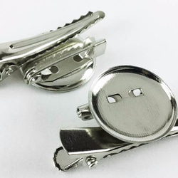 送料無料　コサージュ　金具　ベース カップ19mm　20個　コサージュ　ピン　クリップ　ブローチ　パーツ　AP0252 3枚目の画像