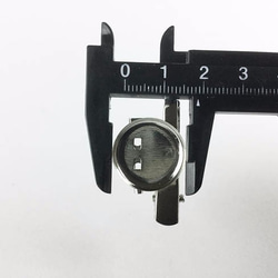 送料無料　コサージュ　金具　ベース カップ19mm　20個　コサージュ　ピン　クリップ　ブローチ　パーツ　AP0252 5枚目の画像