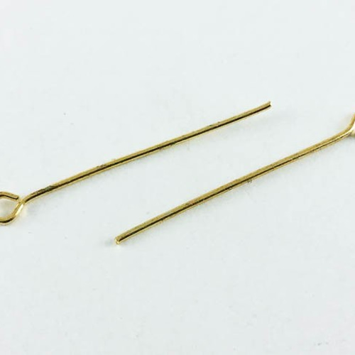 送料無料 9ピン 30mm ゴールド 約200本 アクセサリー金具 丸カン Tピン