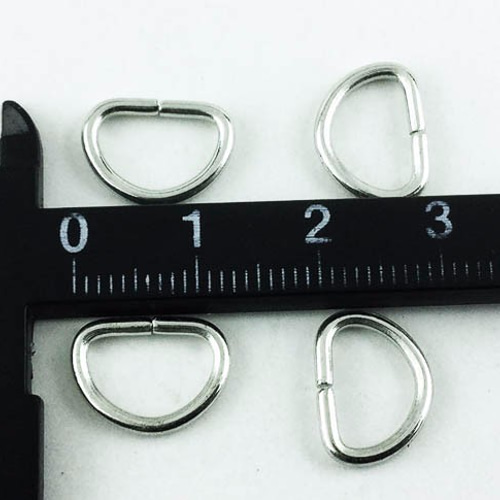 送料無料 Dカン 金具 150個 シルバー 10mm （内径） D環 カメラ
