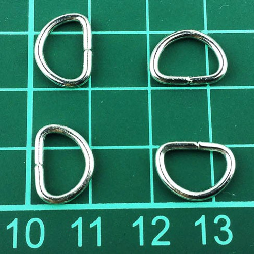 送料無料 Dカン 金具 150個 シルバー 10mm （内径） D環 カメラ