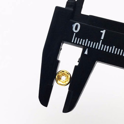 送料無料　ロンデル　6mm　100個　ゴールド　平型　スペーサー　ブレスレット　ネックレス　チャーム　AP0486 3枚目の画像