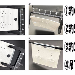送料無料　ピアス　台紙　イヤリング　台紙　ホワイト　20枚　白　クラフト　アクセサリー  AP0490 5枚目の画像