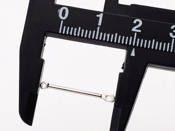 送料無料　メタルスティック　20mm　100個　両カン付き　シルバー　チャーム　ピアス　イヤリング　パーツ　AP0498 3枚目の画像