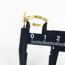 送料無料　リング パーツ　指輪　ミール皿 12mm 台座 付き　ゴールド　20個　アクセサリー パーツ　AP0699 4枚目の画像
