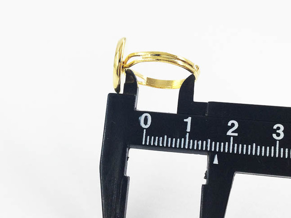 送料無料　リング パーツ　指輪　ミール皿 12mm 台座 付き　ゴールド　20個　アクセサリー パーツ　AP0699 4枚目の画像