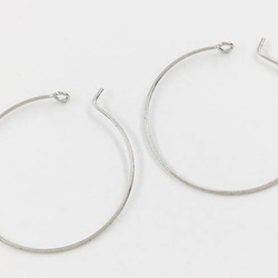送料無料　フープピアス　パーツ　30mm　50個　シルバー　ピアス アクセサリー パーツ 金具　AP0722 3枚目の画像
