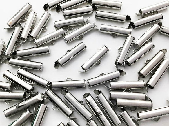 送料無料 ボールチェーン コネクター シルバー 16mm 50個 留め具